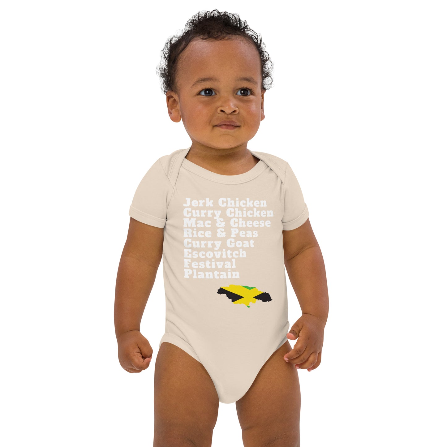 Jamaican Foods Baby Short Sleeve Bodysuit
