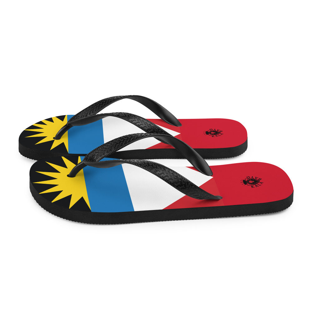 Antigua and Barbuda Unisex Flip-Flops | Kala Bayo