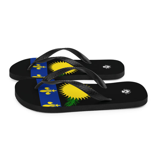 Guadeloupe Unisex Flip-Flops - Blue