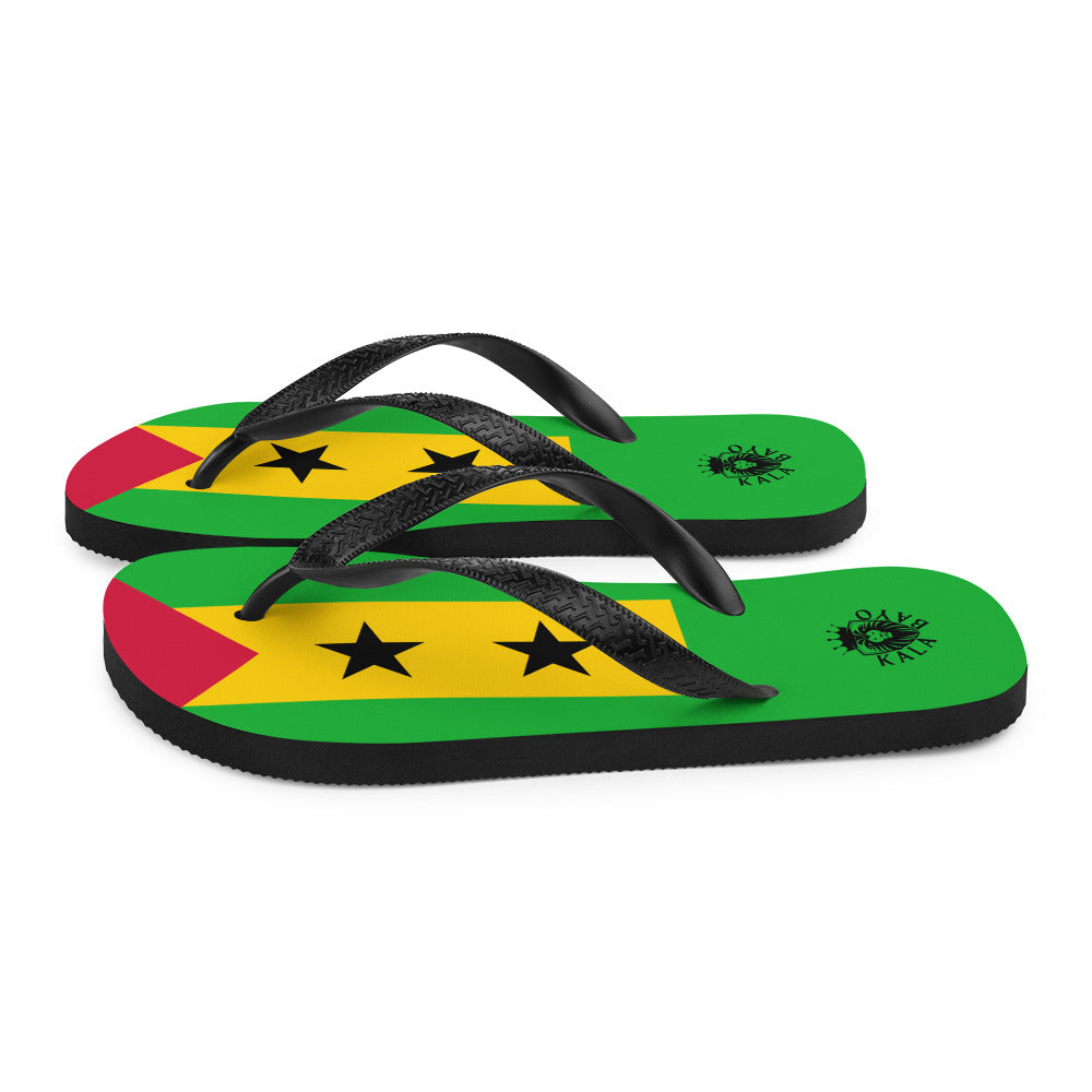 São Tomé and Príncipe Unisex Flip-Flops