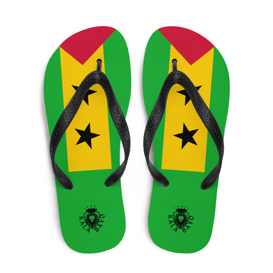 São Tomé and Príncipe Unisex Flip-Flops