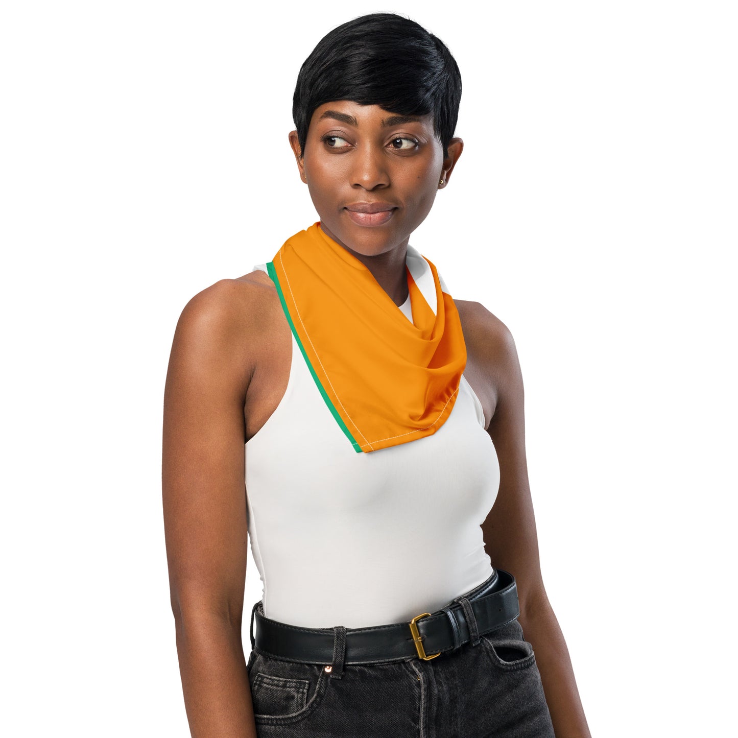 Ivory Coast, Côte d'Ivoire Flag Bandana – African Festival, Carnival & Cultural Wear