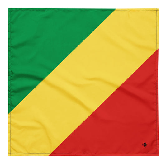 Republic of the Congo Flag Bandana – African Festival, Carnival & Cultural Wear