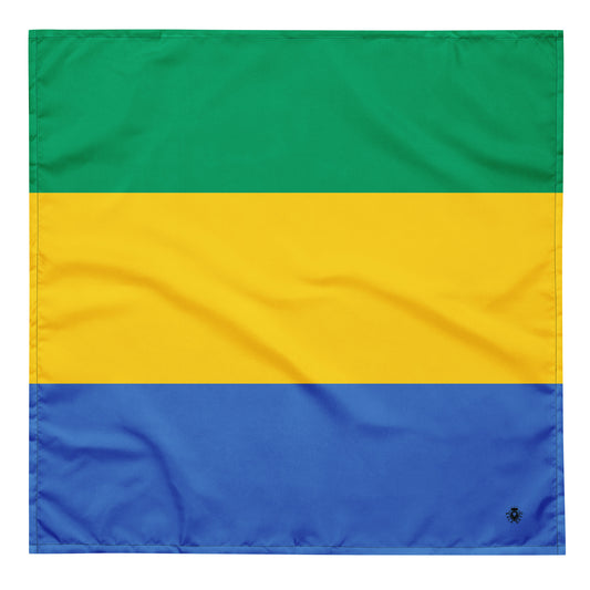 Gabon Flag Bandana – African Festival, Carnival & Cultural Wear