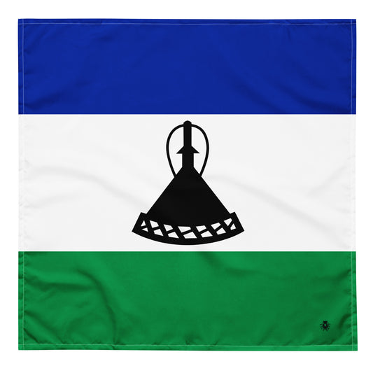 Lesotho Flag Bandana – African Festival, Carnival & Cultural Wear