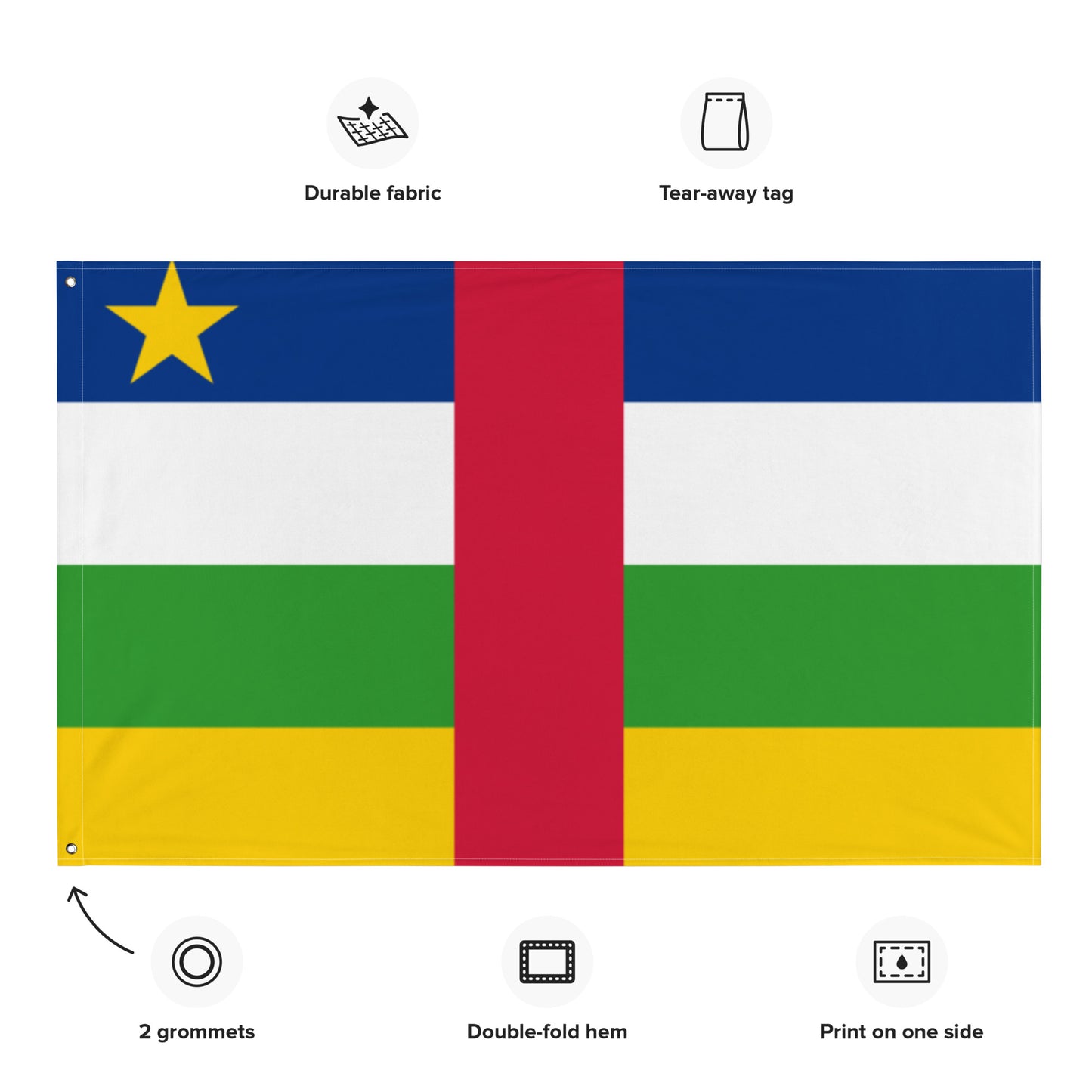 Central African Republic Flag
