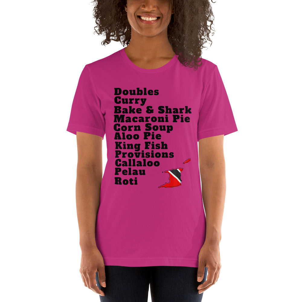 Trinidad and Tobago Popular Foods T-shirt - A