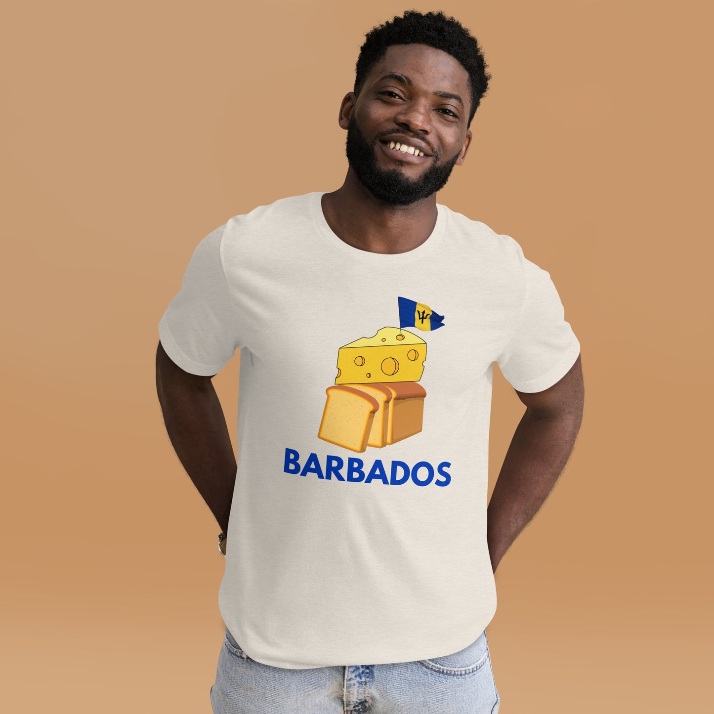 Barbados - "Cheese on Bread" Men's T-shirt