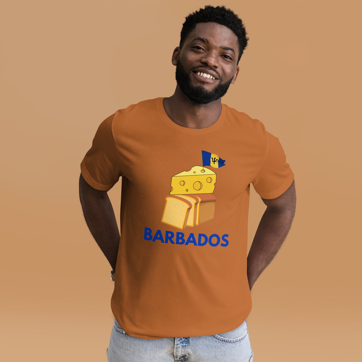 Barbados - "Cheese on Bread" Men's T-shirt
